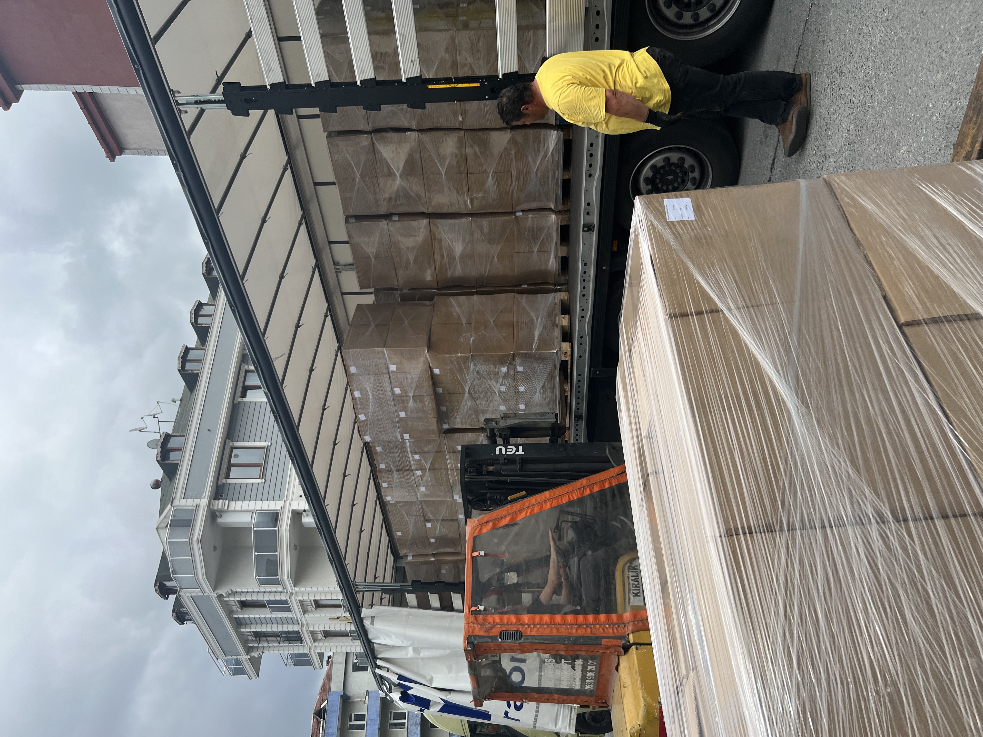 Packaged goods prepared for shipment