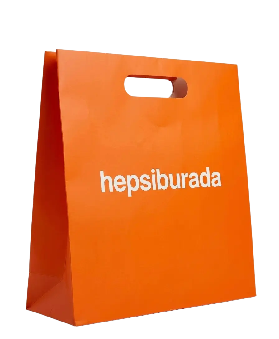 Custom die-cut handle paper bags